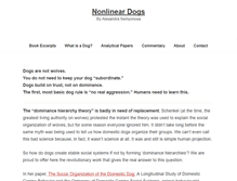 Tablet Screenshot of nonlineardogs.com